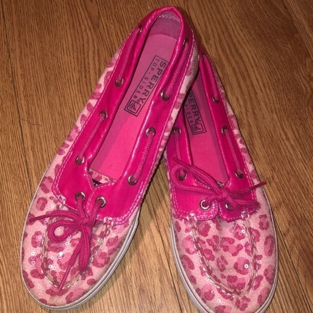 Sperry Top‎ Sider Girls Youth 5 Boat Shoes Pink